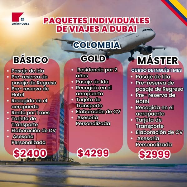 Paquetes individuales de viajes a Dubai (Colombia)