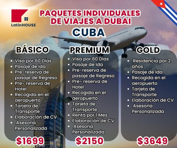 Paquetes individuales de viajes a Dubai (Cuba)