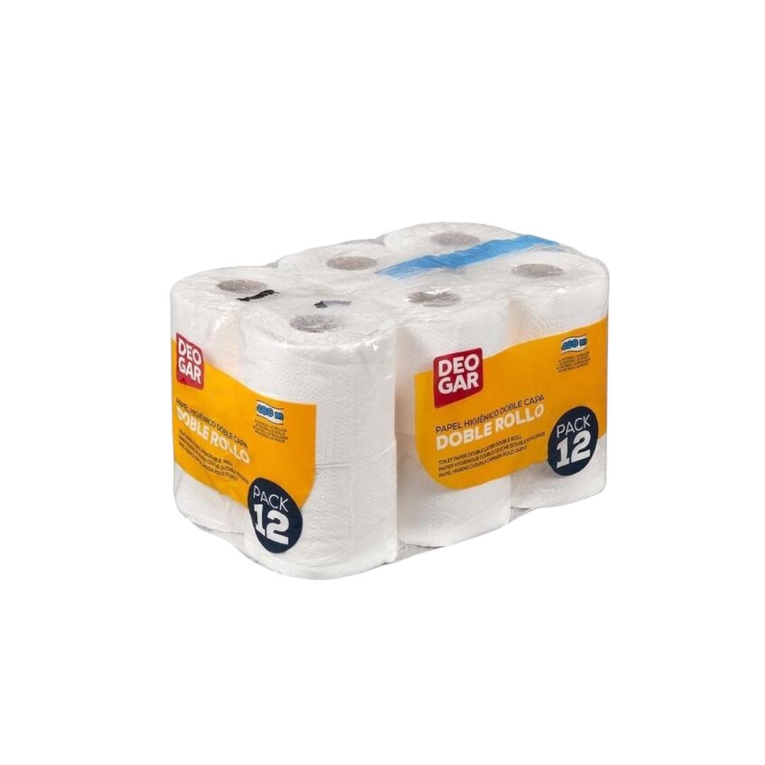 Papel Higiénico Doble Capa Deogar 12uds